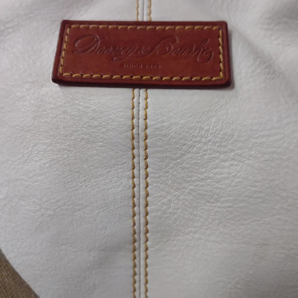 Dooney & Bourke Shoulder Bag White/Brown LG - Picture 13 of 16